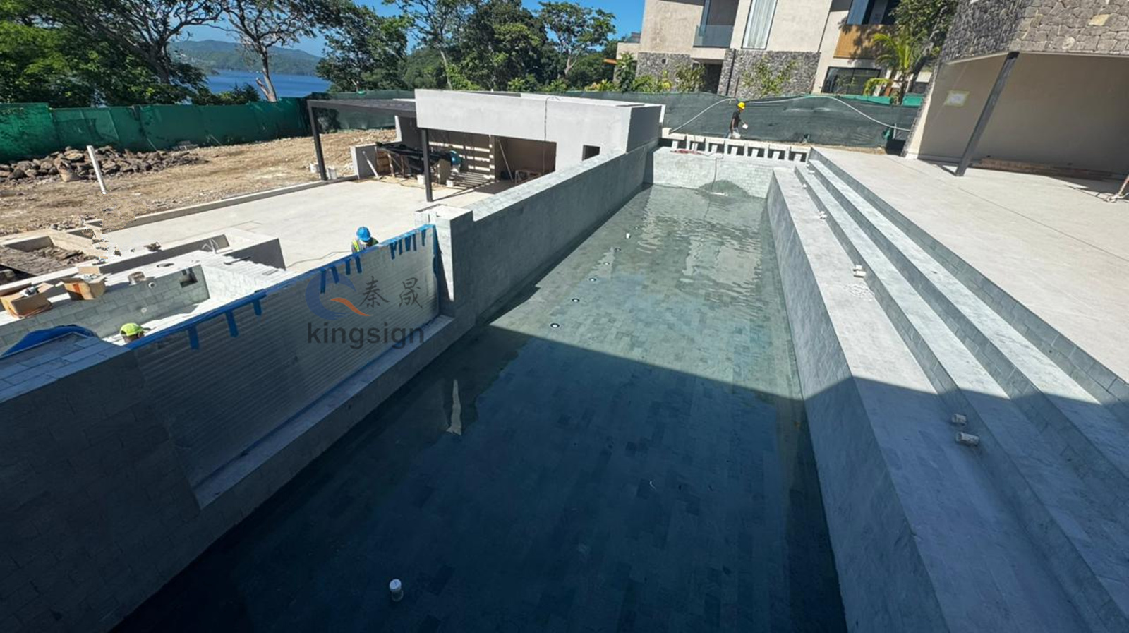 Folha de acrílico de espessura de 80 mm de Kingsign para janela da piscina