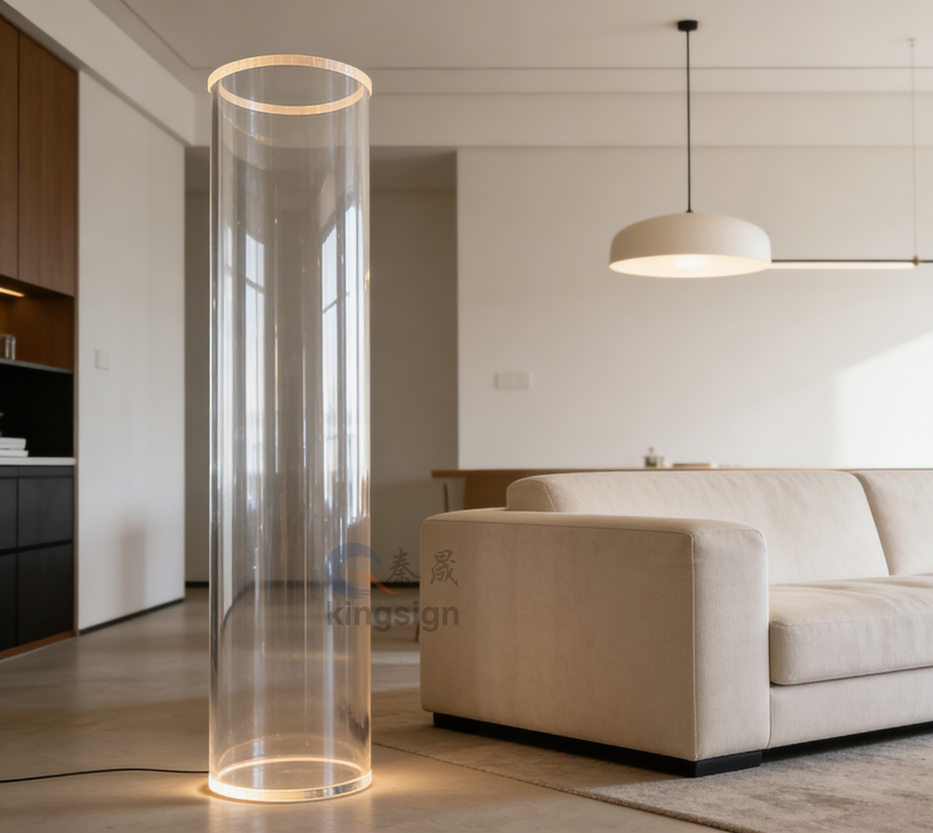 Tubos acrílicos Kingsign para soluções industriais e de design globais