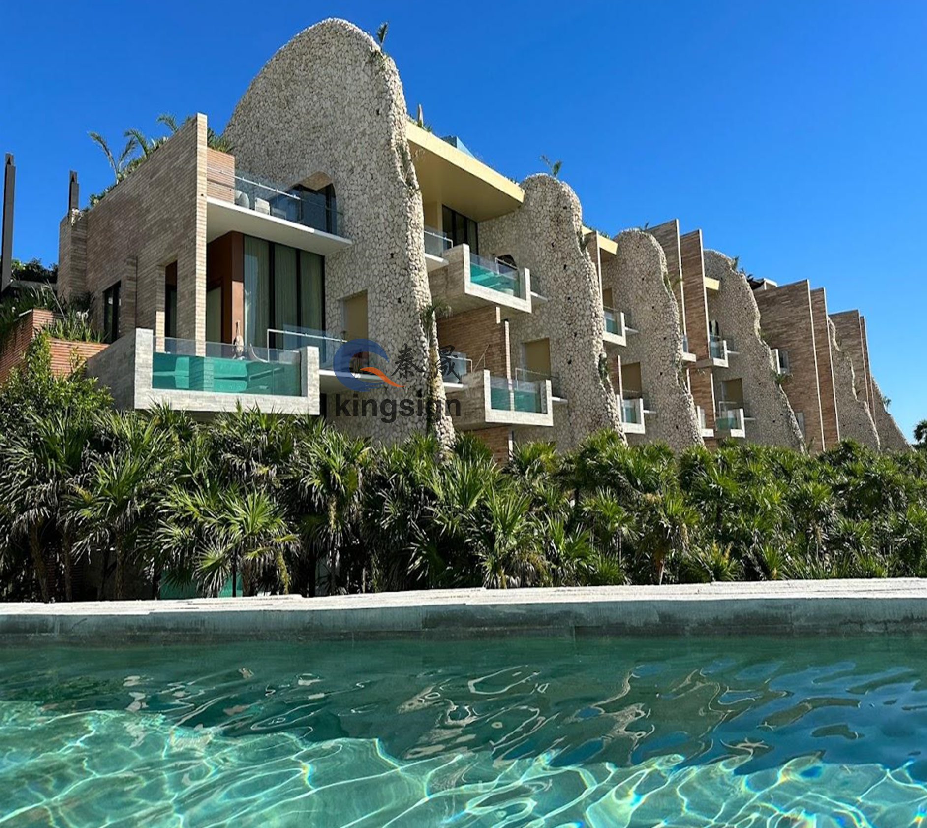 Janela de piscina de acrílico Kingsign e painel de visualização